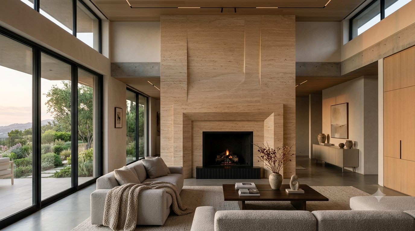 Hogar en Travertino — Travertino Clásico