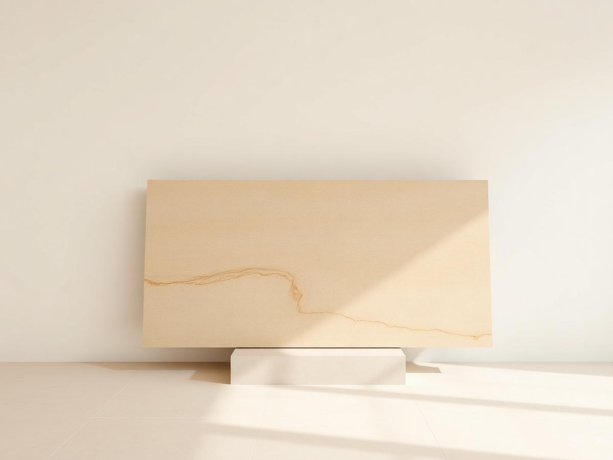 Placa de Travertinos en el showroom de VETTA